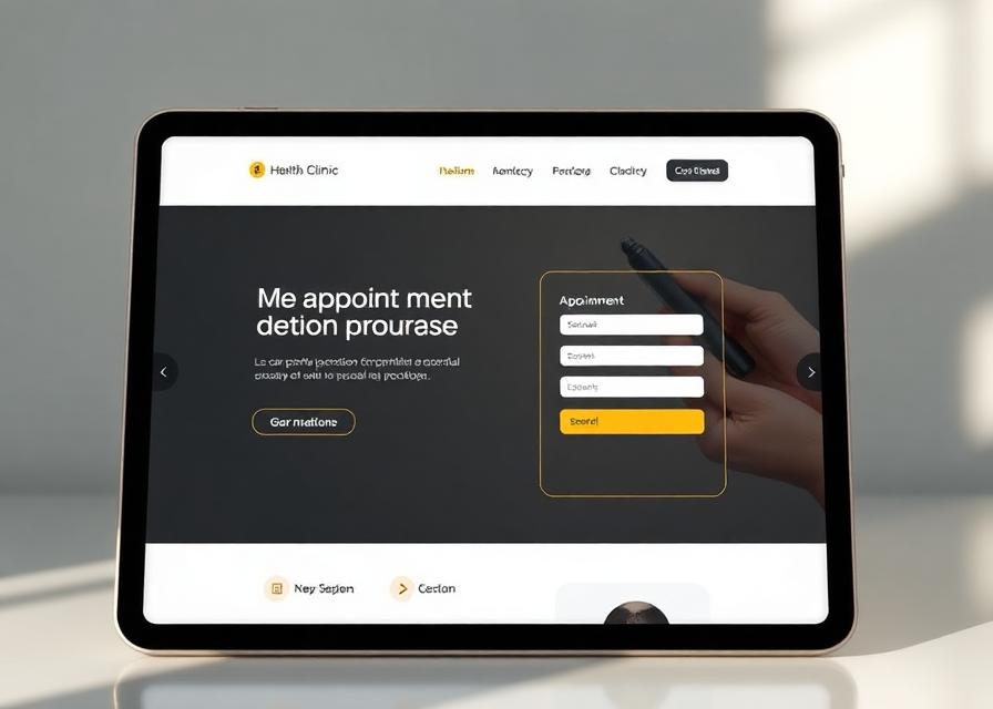 Exemplo de site para clínica