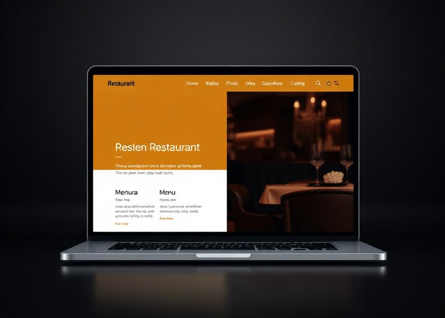 Exemplo de site para restaurante